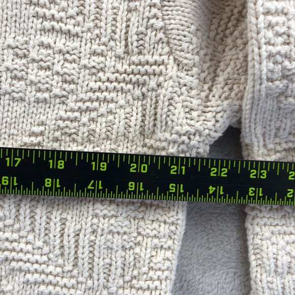 Shenandoah Women's Sweater Medium Embroidered Cardinal Beige Crochet Knit - Picture 6 of 12